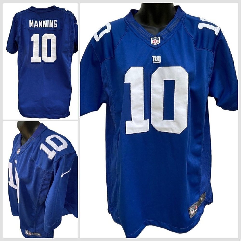 Nike Eli Manning New York Giants Team Jersey Blokette Short Sleeve Youth XL 18